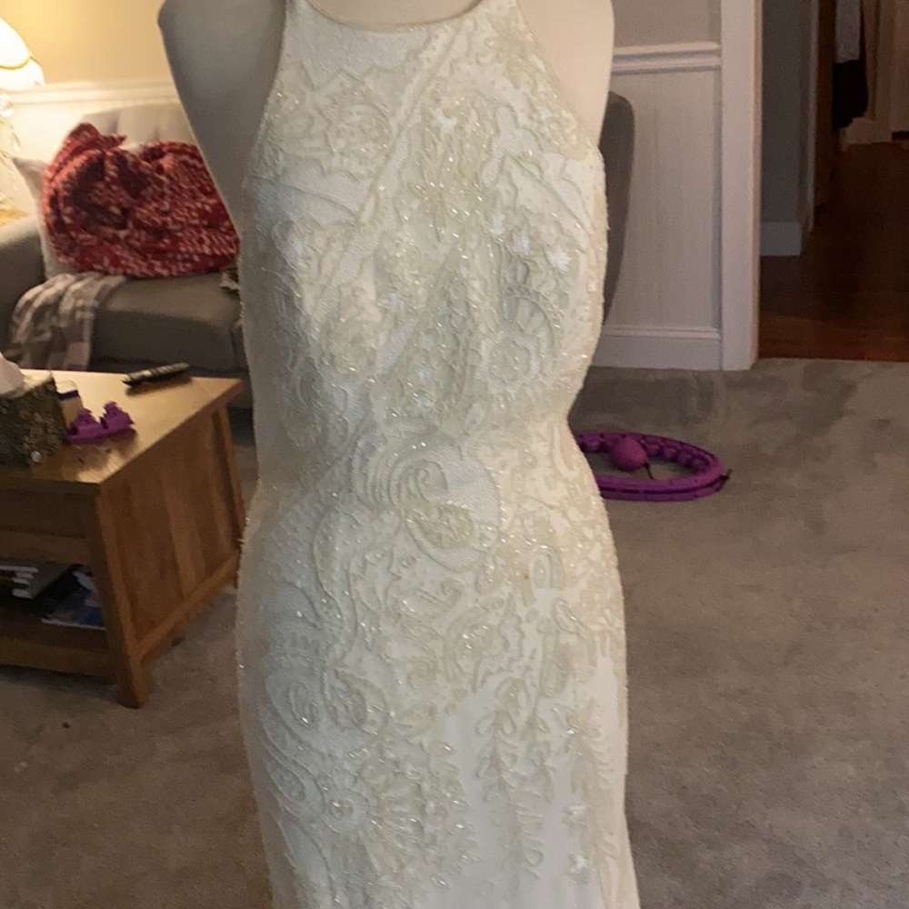 Beaded prom or pageant dress